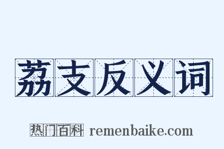 荔支反义词是什么意思的图片